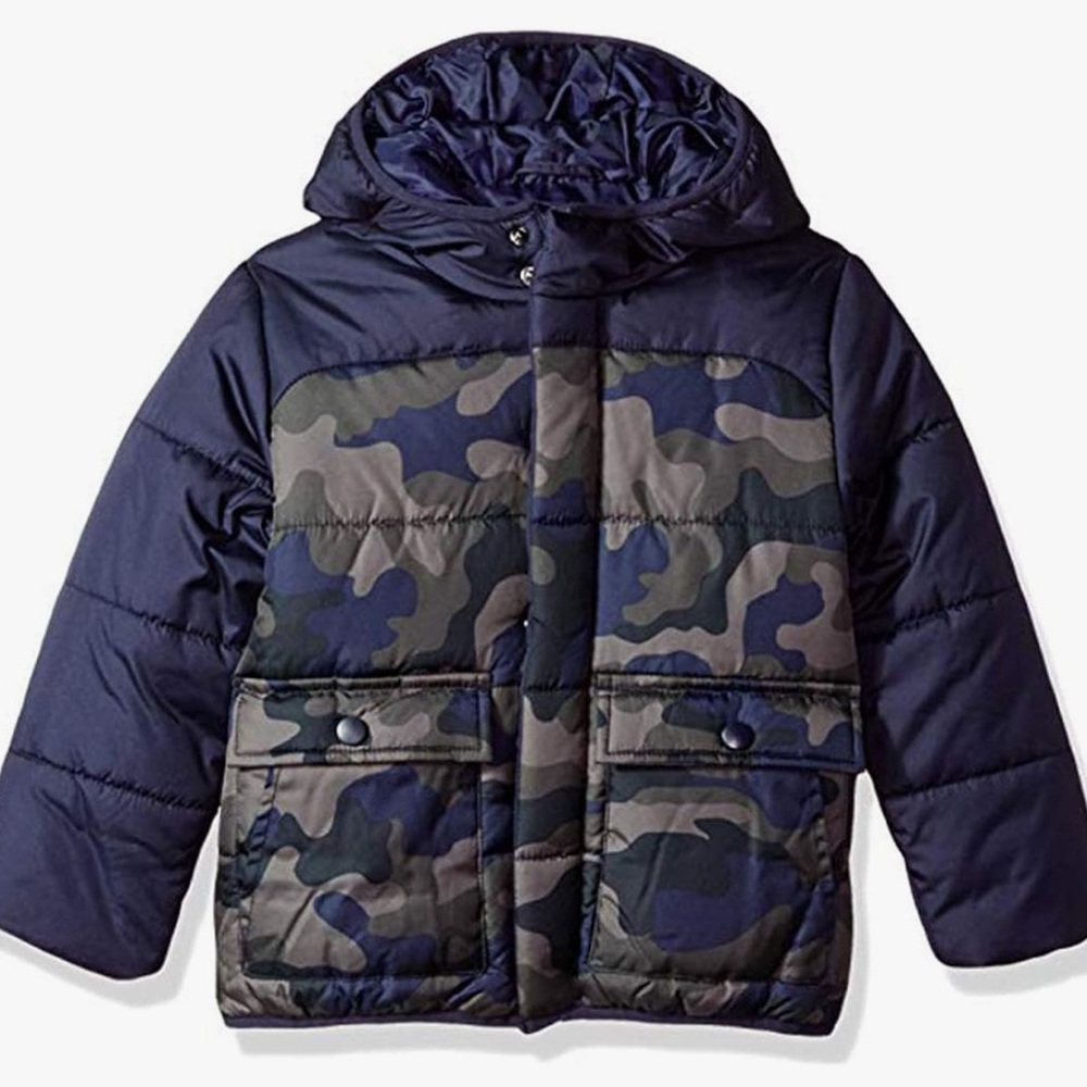 Rothschild Camouflage Hooded Puffer Jacket